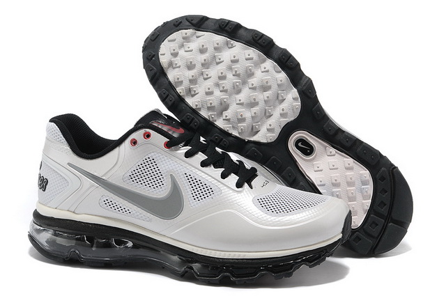 Mens Nike Air Max 2013 White Black Grey Shoes - Click Image to Close